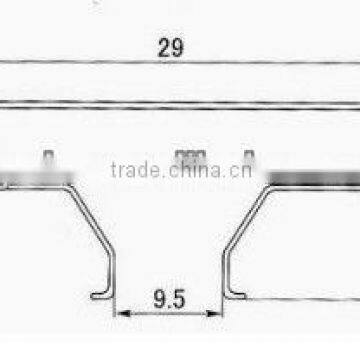 29x6 aluminum slatwall insert/aluminum slatwall for Display Gondola/slat Display Gondola