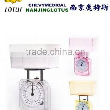 Wall mounted kitchen scales