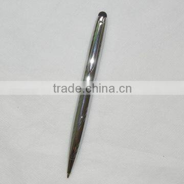 Logo customized metal twist stylus ball point pen