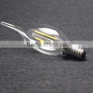 C35T LED filament candle light 2Watt 4W E14S 230V dimmable uk usa