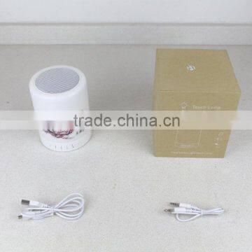 Mini Music Bluetooth Speaker Led Color Changing Smart Sensitive Touch Table Lamp photo-2