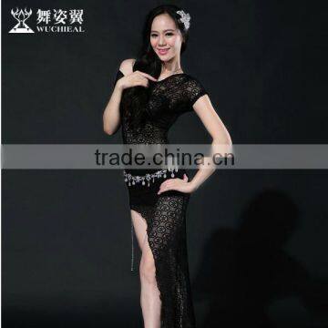 Wuchieal Sexy Lace Women Belly Dance Dress photo-4