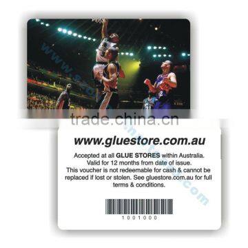 Sports gym membership card