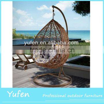 Top rattan wicker bedroom swing chair