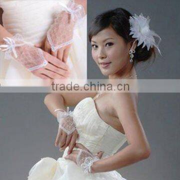 organza wedding gloves