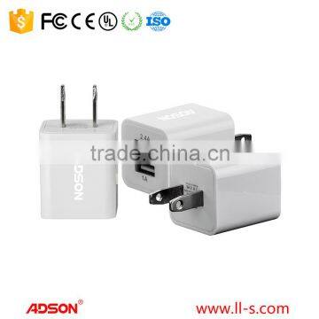 ADS-8206 white 5v2.1a travel charger