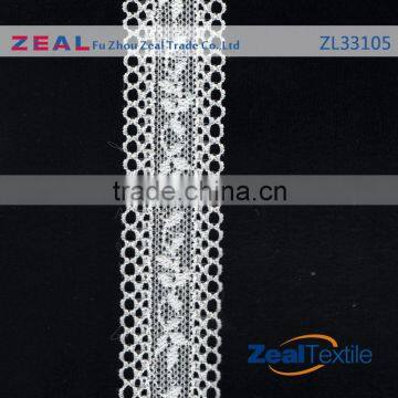 Top grade delicate narrow elastic lace trimming to wholesale