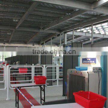 Airport x ray baggage inspection system