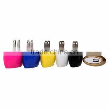 portable mini 100-240v single usb wall charger with US Plug for mobile phone