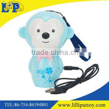 Cartoon design plastic mini electric fan