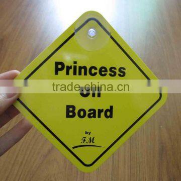 Pricess on board car sign with uv-resistant (M-CS100)