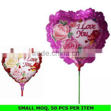 Wholesale Various Shapes Mini Helium Balloon with Balloon Stick