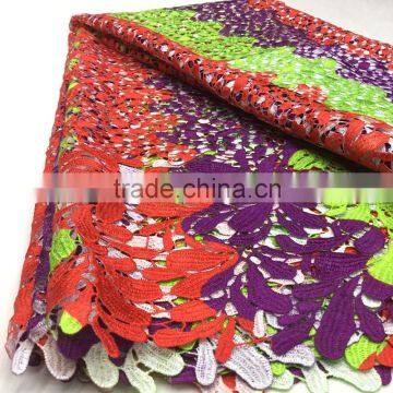 New African Fashion Dress Designs African Sequins Cord Lace Fabric With Breads