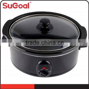 3.5L Black Outer SS Ceramic Slow Cooker for France Market photo-2