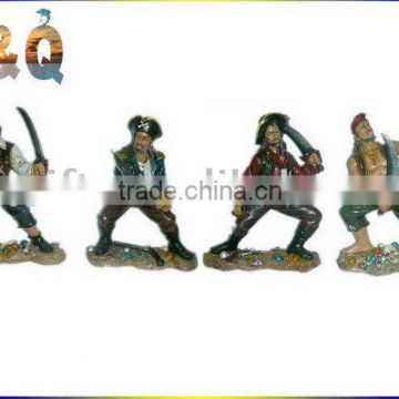 Polyresin pirate statue decoration