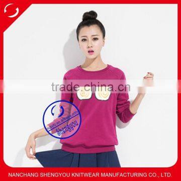 Made in China Womens Crewneck Custom Printed Sweatshirt