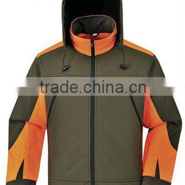 orange softshell jackets waterproof breathable men