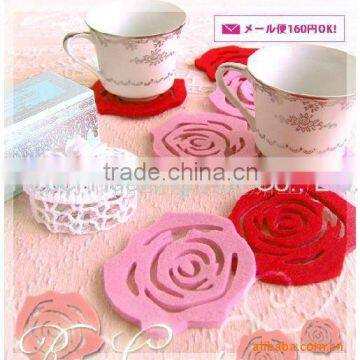 Hot Sale Customized Felt Tea Cup Coaster