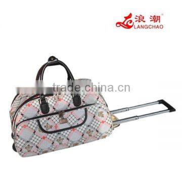 airport baggage trolley duffle bag for lady