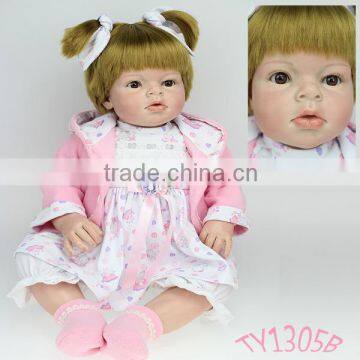 Silicone vinyl toddler doll 28inches toddler doll