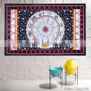 Indian Horoscope Zodiac Wall Hanging mandala Tapestry