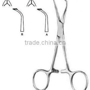 Lorna Towel Clamp fine serrated, wide jaw Size: 9.5 cm, 13 cm