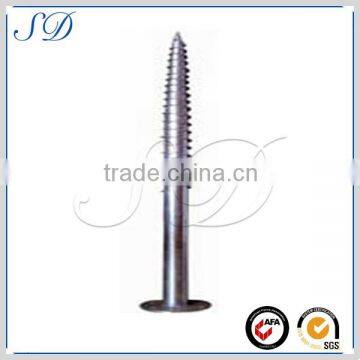 alibaba china solar ground screw with flange plate