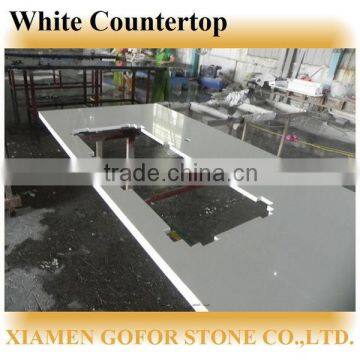 Custom Design white sparkle quartz stone countertop