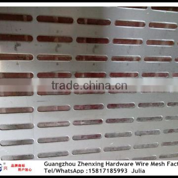 Wholesale slotted hole of 10*52mm for perforated metal mesh plate ZX-CKW45