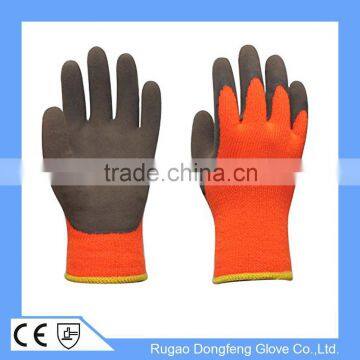 7 Gauge Acrylic Heavy Thermal Lined Winter Sandy Latex Glove Anti Slip Safety Winter Glove