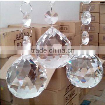 2015 new style pendant drop crystal 100 wholesale clear glass christmas ball ornaments                        
                                                Quality Choice