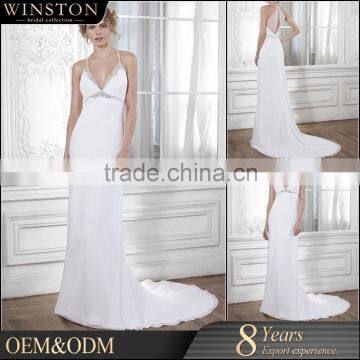 2016 new style alibaba chiffon cape dress country western wedding dress