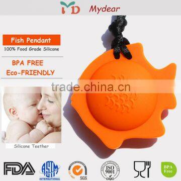 Baby Stuff/Teething Pendant/FDA Approved Chewable Silicone Jewelry photo-2