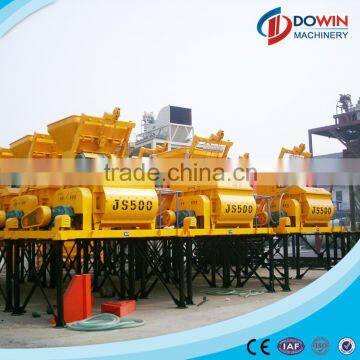 JS500 Double Shafts Mini Concrete Mixer Machine Price for Construction photo-2
