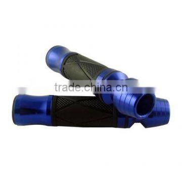 7/8'' motorcycle sportbike MX dirt bike CNC blue handlebar gel rubber hand grips