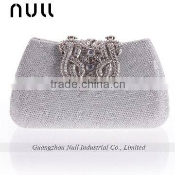 China Manufacture Rhinestone Hard Box Clutch Purse For Wedding photo-6