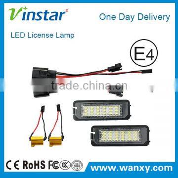 E-mark Canbus LED number plate lamp for golf 5/6/7/Lupo/New Beetle/Passat/Polo/Phaeton/Sedan/Passat 4D