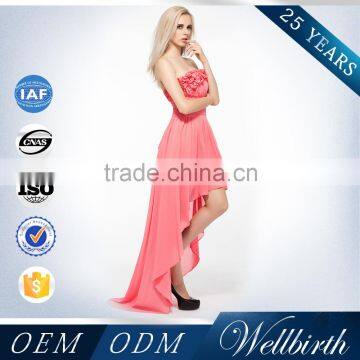 Wholesale China Factory Simple Pink Beach Wedding Dresses In Guangzhou photo-4