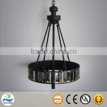 shiny black modern pendant lamp