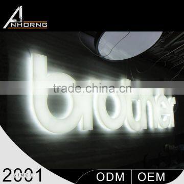 Customize Design Waterproof Smooth Line 3D Letters For Advertising Display