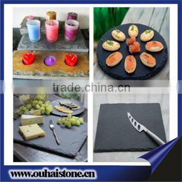 2016 new restaurant slateware bamboo tray stone plates set