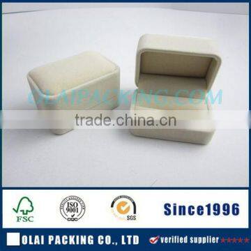 High quality velvet double ring box wholesale