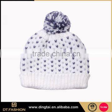 Hot sale knitted 100%acrylic beanie hat