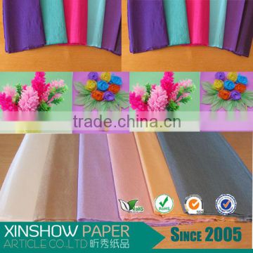 2016 wholesale crepe wrinkled fabric paper sheet