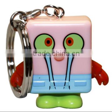 Custom unique cartoon keychains, made Cartoon keychains collection, OEM 3d plastic keychains