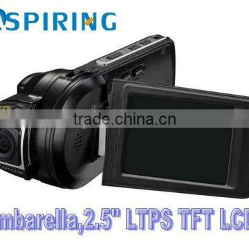 2.5" LTPS TFT LCD Ambarella chipset car dvr hd