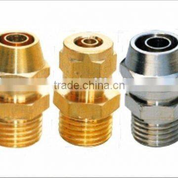 Brass Male Fast Screw Connector