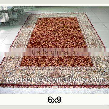 230L 6X9ft Spun Silk Decorative Hand Woven Persian Oriental Carpet Rug