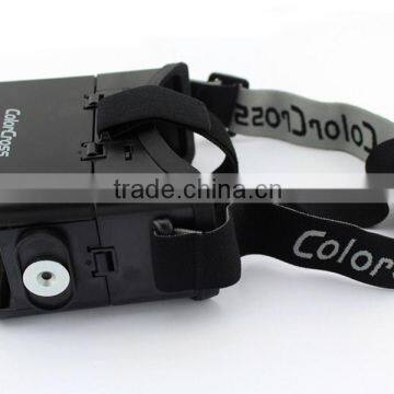 Color Cross ABS Plastic 3D Virtual Reality Helmet Video Glasses 4.0-6.0inch for Smartphone