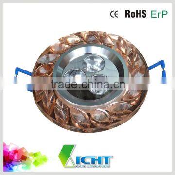 Crystal Material Led Downlight Ring LED Ceiling Lamp Housing photo-3